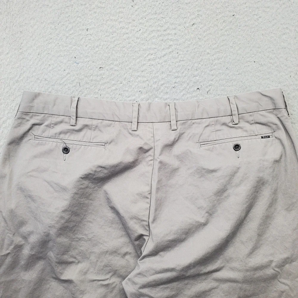 Polo Ralph Lauren Chino Pants Mens 40/30 Gray Stretch Classic Fit Straight Leg
